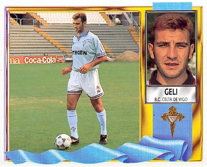 Liga 95-96. Geli (Celta de Vigo). Ediciones Este. 📸: Toni Izaro.