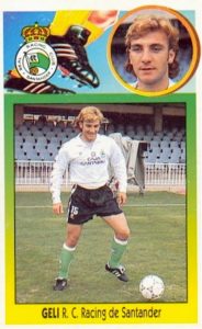 Liga 93-94. Geli (Real Racing Club de Santander). Ediciones Este. 📸: Toni Izaro.