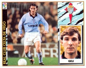 Liga 97-98. Geli (Celta de Vigo). Ediciones Este. 📸: Toni Izaro.