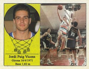 Jordi Puig Vicens (Valvi Girona). 📸: Cromo-Montaje del Grupo de Facebook Nuestros álbumes de cromos.