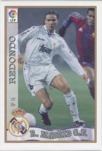 Las fichas de la Liga 97-98. N.º 14. Redondo (Real Madrid C. F.). Editorial Mundicromo.
