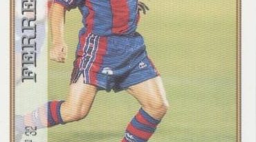 Las fichas de la Liga 97-98. N.º 32. Ferrer (F. C. Barcelona). Editorial Mundicromo.