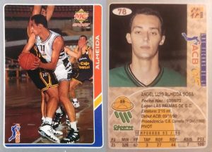 ACB 95. Nº 78. Ángel Almeida (Cáceres C. B.). Editorial Mundicromo. 📸: Grupo de Facebook Nuestros álbumes de cromos.