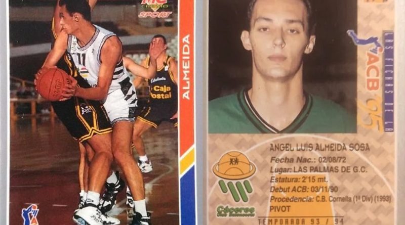 ACB 95. Nº 78. Ángel Almeida (Cáceres C. B.). Editorial Mundicromo. 📸: Grupo de Facebook Nuestros álbumes de cromos.