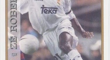 Las fichas de la Liga 97-98. N.º 10. Zé Roberto (Real Madrid C. F.). Editorial Mundicromo.