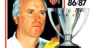 Liga 86-87. Jock Wallace (Sevilla F. C.). Ediciones Este.