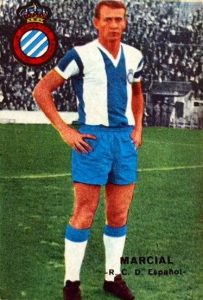 Liga 67-68. Marcial (R. C. D. Español). Editorial Digra Fher. 📸: Nicolás Moreno.