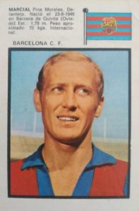 Liga 71-72. Marcial (F.C. Barcelona). Editorial Fher. 📸: Toni Izaro.