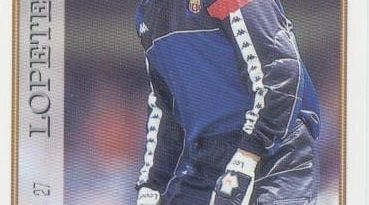Las fichas de la Liga 97-98. N.º 27. Lopetegi (F.C. Barcelona). Editorial Mundicromo.