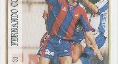 Las fichas de la Liga 97-98. N.º 30. Fernando Couto (F. C. Barcelona). Editorial Mundicromo.