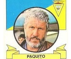 Liga 85-86. Paquito (Cádiz C. F.). Ediciones Este.