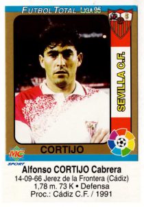 1995 Fútbol Total. Nº 50. Cortijo (Sevilla F. C.). Editorial Mundicromo.