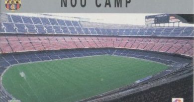 Las fichas de la Liga 97-98. N.º 24. Estadio Nou Camp (F. C. Barcelona). Editorial Mundicromo.
