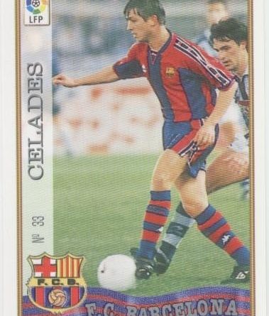 Las fichas de la Liga 97-98. N.º 33. Celades (F. C. Barcelona).