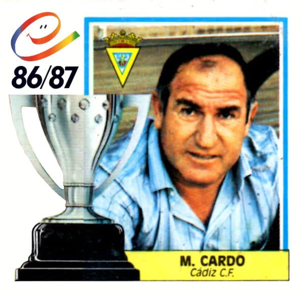 Liga 86-87. M. Cardo (Cádiz C. F.). Ediciones Este.
