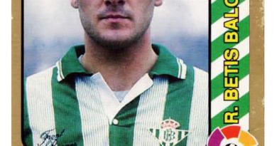 1995 Fútbol Total. N.º 168. Ríos (Real Betis). Editorial Mundicromo.