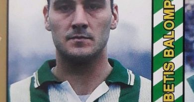 1995 Fútbol Total. Nº 168. Ríos (Real Betis). Editorial Mundicromo.