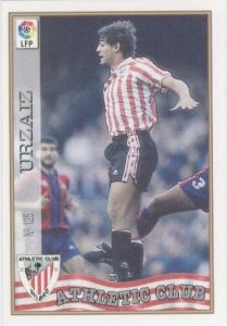 Las fichas de la Liga 97-98. Nº 125. Urzaiz (Athletic Club). Editorial Mundicromo.