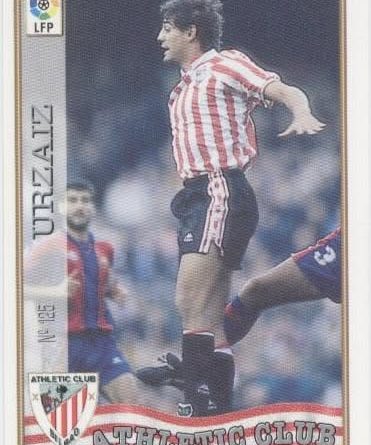 Las fichas de la Liga 97-98. Nº 125. Urzaiz (Athletic Club). Editorial Mundicromo.