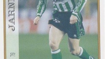 Las fichas de la Liga 97-98. Nº 79. Jarni (Real Betis). Editorial Mundicromo.