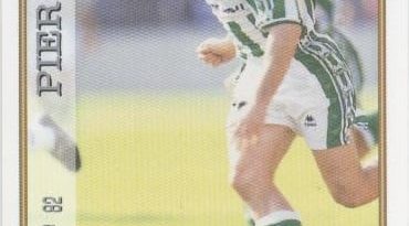 Las fichas de la Liga 97-98. N.º 82. Pier (Real Betis). Editorial Mundicromo.