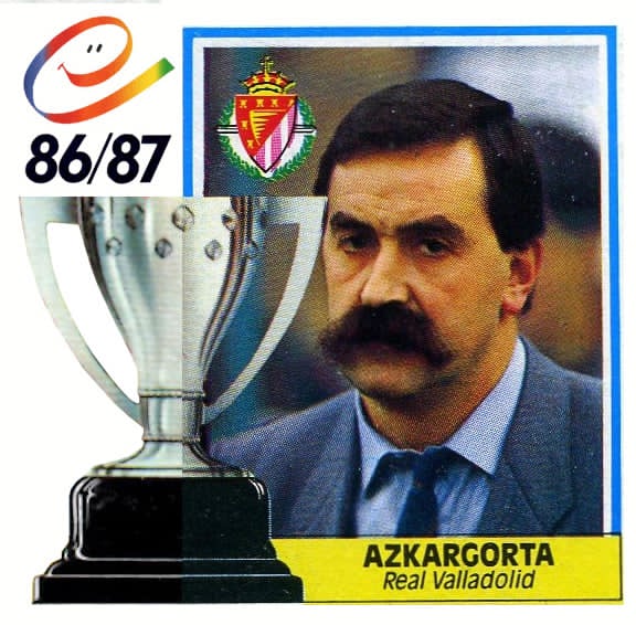 Liga 86-87. Azkargorta (Real Valladolid). Ediciones Este.