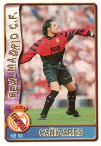 Las fichas de la Liga 96-97. Nº 94. Cañizares (Real Madrid). Editorial Mundicromo.