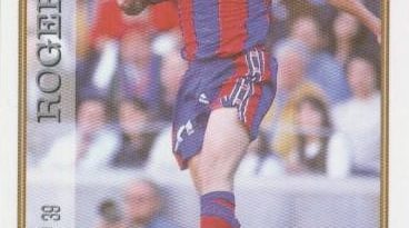 Las fichas de la Liga 97-98. Nº 39. Roger (F.C. Barcelona). Editorial Mundicromo.