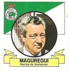 Liga 85-86. Maguregui (Racing de Santander). Ediciones Este.