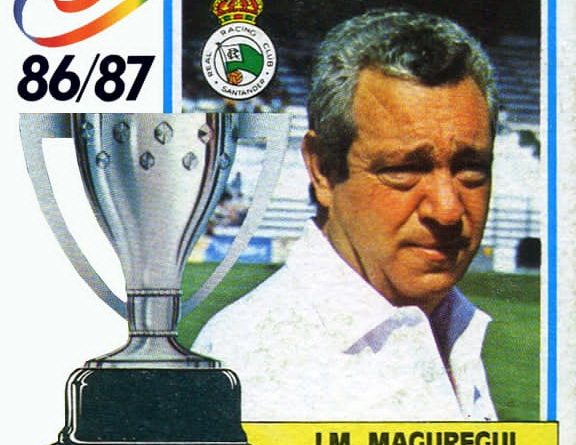Liga 86-87. J. M. Maguregui (Racing de Santander). Ediciones Este.