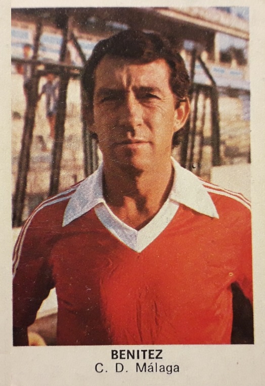 Fútbol 84. Antonio Benítez (C. D. Málaga). Cromos Cano. 📸: Juan García Rebollo.