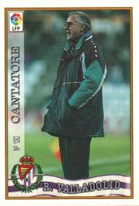 Las fichas de la Liga 97-98. Nº 130. Vicente Cantatore (Real Valladolid). Editorial Mundicromo.