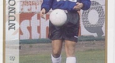 Las fichas de la Liga 97-98. Nº 48. Nuno (R.C. Deportivo de La Coruña). Editorial Mundicromo.