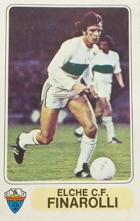 Liga 77-78. Finarolli (Elche C.F.). Editorial Pacosa. 📸: Julián Pardo.