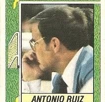 Liga 84-85. Antonio Ruiz (Elche C. F.). Ediciones Este.