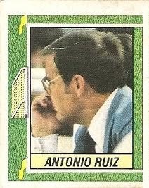 Liga 84-85. Antonio Ruiz (Elche C. F.). Ediciones Este.