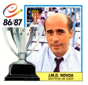 Liga 86-87. J.M.D. Novoa (Real Sporting de Gijón). Ediciones Este.