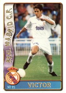 Las fichas de la Liga 96-97. Nº 95. Víctor (Real Madrid). Editorial Mundicromo.