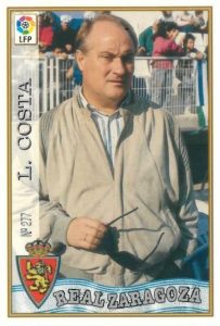 Las fichas de la Liga 97-98. Nº 277. Luis Costa (Real Zaragoza). Editorial Mundicromo.