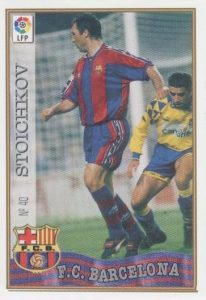 Las fichas de la Liga 97-98. Nº 40. Stoichkov (F.C. Barcelona). Editorial Mundicromo.