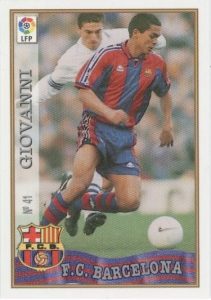Las fichas de la Liga 97-98. Nº 41. Giovani (F.C. Barcelona). Editorial Mundicromo.