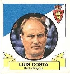 Liga 85-86. Luis Costa (Real Zaragoza). Ediciones Este.