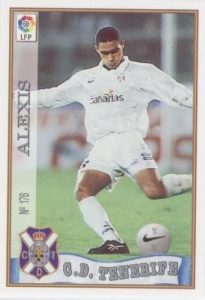 Las fichas de la Liga 97-98. Nº 176. Alexis (C.D. Tenerife). Editorial Mundicromo.
