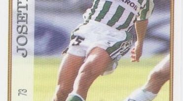 Las fichas de la Liga 97-98. Nº 73. Josete (Real Betis). Editorial Mundicromo.