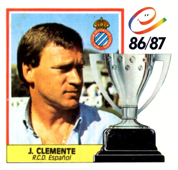 Liga 86-87. J. Clemente (R.C.D. Español). Ediciones Este.