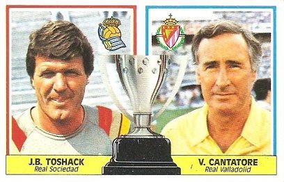 Liga 86-87. Toshack - Cantatore (Real Sociedad - Real Valladolid). Ediciones Este.
