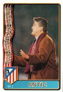 Las fichas de la Liga 96-97. Nº 2. Antic (Atlético de Madrid). Editorial Mundicromo.