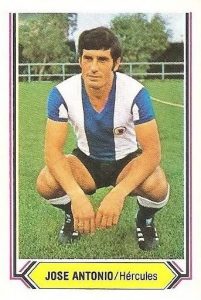 Liga 80-81. José Antonio (Hércules C.F.). Ediciones Este.