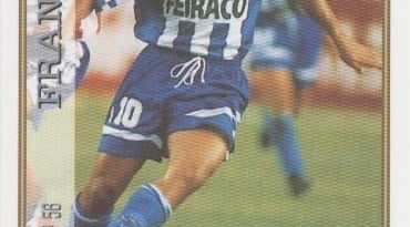 Las fichas de la Liga 97-98. N.º 56. Fran (R.C. Deportivo de La Coruña). Editorial Mundicromo.