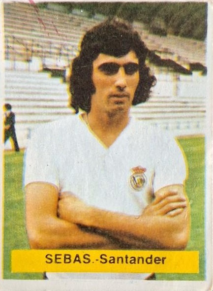 Liga 75-76. Sebas (Racing de Santander). Editorial Fini. 📸: Toni Izaro.